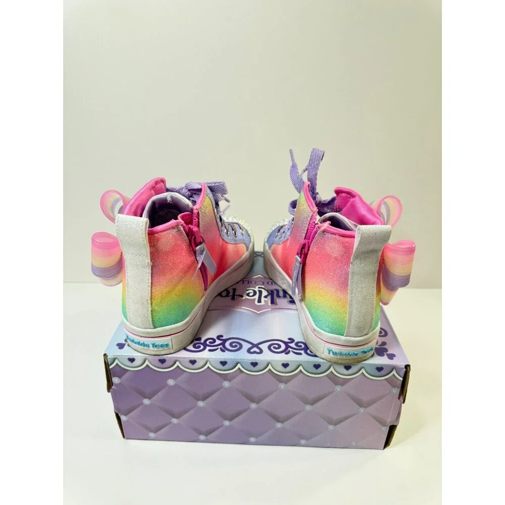 Skechers, Girls, TWI-Lites 2.0 314375L (Little Kid), Pink/Multi, 12 Medium, Litt